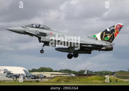 Eurofighter Typhoon of the Italian air force Stock Photo