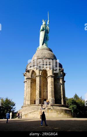 Hermann Monument by Ernst von Bandel near Detmold, Teutoburg Forest, North Rhine-Westphalia, Germany Stock Photo