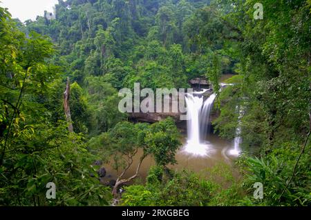 Waterfall in the rainforest, Khao Yai National Park, Thailand Stock Photo