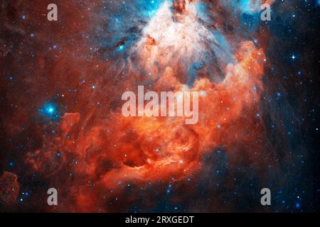 Deep space art. Starfield stardust, nebula and galaxy. Elements of this image furnished by NASA Stock Photo