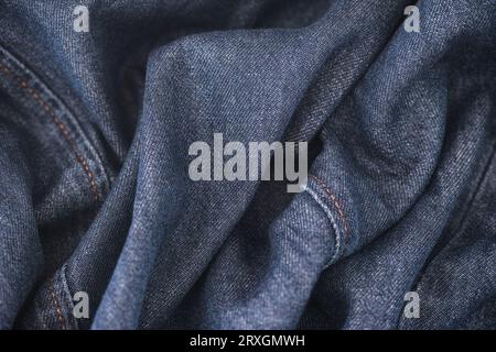 Close up of denim background. Stock Photo