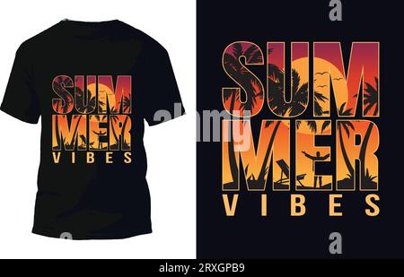 Summer T Shirt Design Vector Stock Vector