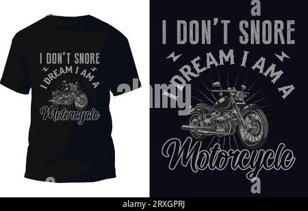 Motorcycle T Shirt Design Vector Stock Vector