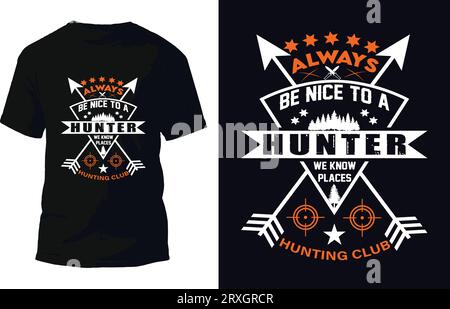 Hunting T Shirt Design Vector Stock Vector