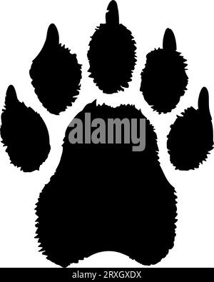 Animal paw print icon symbol. Vector illustration Stock Vector