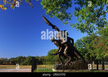 North Carolina Memorial, Gettysburg National Military Park, Pennsylvania Stock Photo