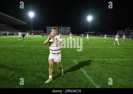 Wakefield, England - 22nd September 2023 Wakefield Trinity's Harvey Smith.  Rugby League  Betfred Super League , Wakefield Trinity vs Hull Kingston Rovers at Be Well Support Stadium, Wakefield, UK Stock Photo