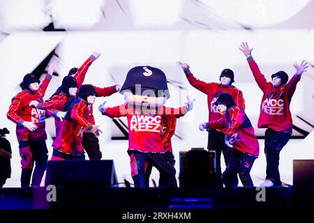 Las Vegas, NV, USA. 24th Sep, 2023. ***HOUSE COVERAGE*** Jabbawockeez pictured at day 3 of Life Is Beautiful Festival in Las vegas, NV on September 24, 2023. Credit: Gdp Photos/Media Punch/Alamy Live News Stock Photo