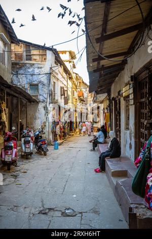 Street in Stone Town, Zanzibar, Tanzania Stock Photo