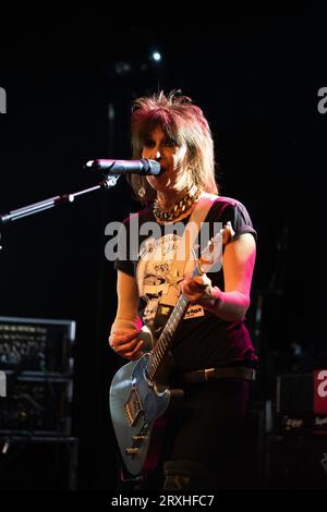 British band The Pretenders performing at the Columbia Theater in Berlin, Germany Stock Photo