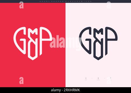 heart initial logo with love shape letters icon vector illustration template Stock Vector
