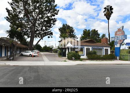 ORANGE, CALIFORNIA - 20 SEPT 2023: The Angel Motel on Chapman Avenue. Stock Photo