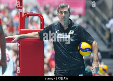 Tokyo, Japan. 25th Sep, 2023. (L to R) Philippe Blain, Yuki Ishikawa ...