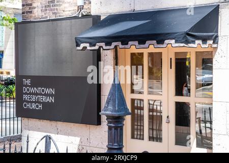 Nashville, TN, USA - June 29, 2022: The Downtown Presbyterian Church Stock Photo