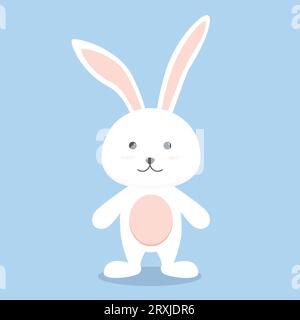 Happy Easter Bunny. Rabbit character. illustrator vector Stock Vector