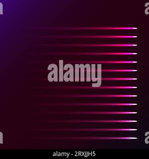Beautiful purple pink abstract magical energy electric spiral twisted cosmic fire lattices of lines, stripes, sticks, rods of brilliant glowing on a p Stock Vector