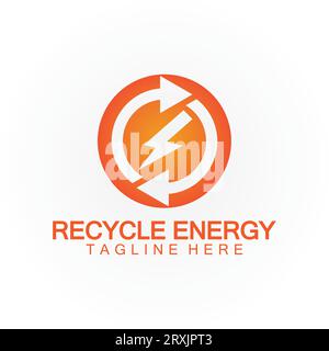 Recycle Energy Recycle Power Logo vector illustration icon design Stock Vector