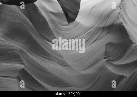 scenic Antelope Canyon lights and rocks in arizona, usa Stock Photo