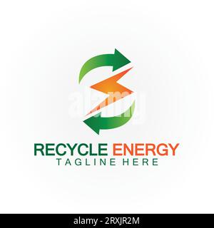 Recycle Energy Recycle Power Logo vector illustration icon design Stock Vector