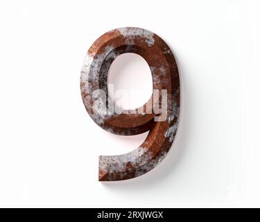 3d number isolated texture background render Stock Photo - Alamy