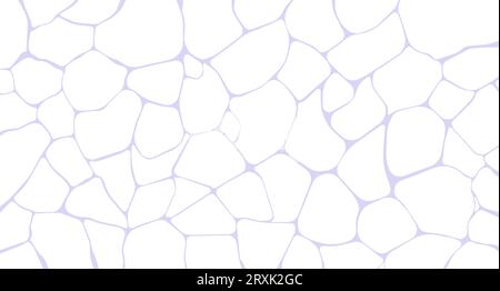 Shimmering curvy lines in swimming pool 2D linear cartoon object Stock Vector