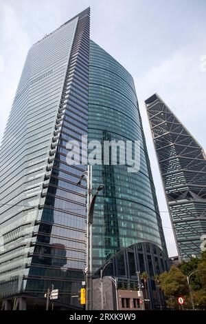 Ritz Carlton, Torre Mayor and Torre Reforma Buildings in Mexico City, Mexico Stock Photo