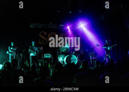 Milan, Italy. 19th Sep, 2023. MILAN, ITALY - SEPTEMBER 19: Squid perform at Santeria Toscana 31 Milan on September 19, 2023 in Milan, Italy. (Photo by Roberto Finizio/NurPhoto) Credit: NurPhoto SRL/Alamy Live News Stock Photo