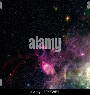 The Large Magellanic Cloud galaxy in infrared light as seen by the ...