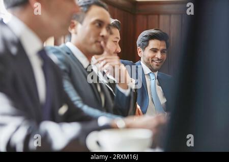 Businessmen during meeting Stock Photo