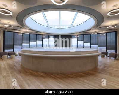 Circular skylight Stock Photo