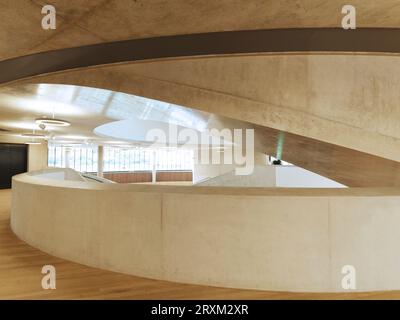 Concrete and wood interior Stock Photo