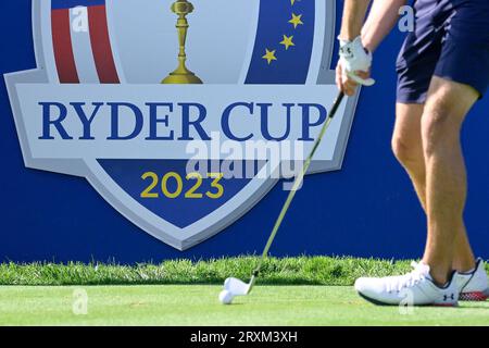 Rome, Italy. 26th Sep, 2023. during the Ryder Cup 2023 at Marco Simone Golf & Country Club on September 26, 2023 in Rome Italy. Credit: Independent Photo Agency/Alamy Live News Stock Photo