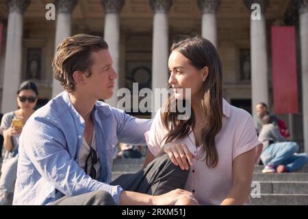 Couple looking at each other Stock Photo