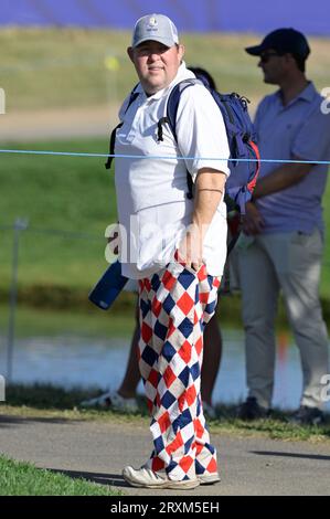 Rome, Italy. 26th Sep, 2023. USA supporters during the Ryder Cup 2023 at Marco Simone Golf & Country Club on September 26, 2023 in Rome Italy. Credit: Independent Photo Agency/Alamy Live News Stock Photo