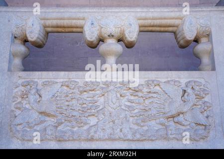 Ancient Railing Exquisite Chinese ancient railing sculpture architectural landscape ...