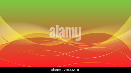 Colorful abstract luxury background with wavy and golden ribbon shiny lines. Modern graphic pattern banner template design. Vector illustration Stock Vector