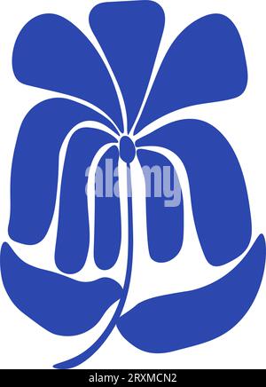 Abstract contemporary collage Matisse inspired, organic shapes. Botanical poster, contemporary minimalist wall art. Vector illustration Stock Vector