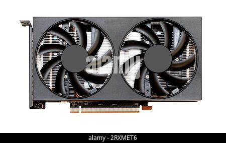 Graphic video card isolated on a white background. with clipping path Stock Photo