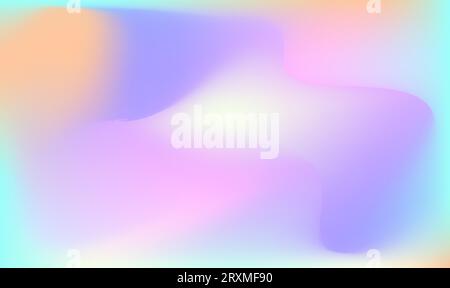 Holographic abstract background. Stylish holographic backdrop with gradient mesh. Vector illustration Stock Vector