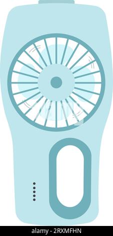 Modern portable fan. Comfort electric blower. Wind ventilator.  Isolated. Vector illustration Stock Vector