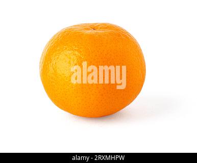tangerine or mandarin fruit isolated on white background with clipping path Stock Photo