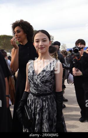 Paris, France. 26th Sep, 2023. Guests Arrive At Dior SS24 Show In Paris For Fashion Week Credit: Sarah Schindler/Alamy Live News Stock Photo