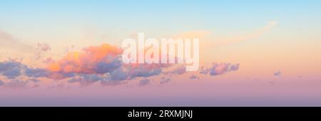 Beautiful sky with a cloud before sunset panoramic image Stock Photo