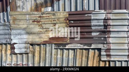 Old galvanized iron material texture, art background Stock Photo