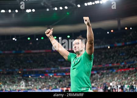 Paris, France. 23rd Sep, 2023. James Lowe during the World Cup RWC 2023, rugby union match between South Africa (Springboks) and Ireland on September 23, 2023 at Stade de France in Saint-Denis near Paris. Credit: Victor Joly/Alamy Live News Stock Photo