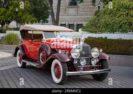 DETROIT, MI/USA - SEPTEMBER 23, 2023: A 1931 Cadillac V-16 car, Detroit Concours 'd Elegance. Stock Photo