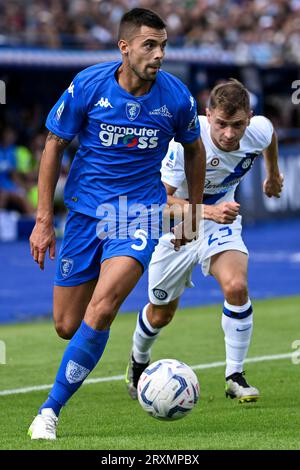 Alberto Grassi of Empoli FC in action during the Serie A football match between Empoli FC and FC Internazionale at Carlo Castellani stadium in Empoli (Italy), September 24th, 2023. Stock Photo