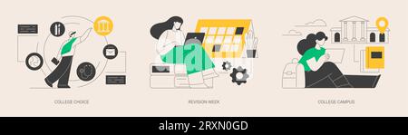 Career choice abstract concept vector illustrations. Stock Vector