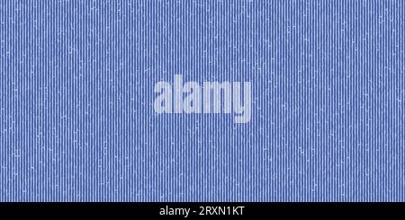 Blue seamless denim grunge texture. Canvas endless pattern with vertical stitches. Melange cloth material. Abstract vector backgraund. Stock Vector