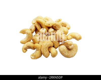 Cashew nuts isolated on a white background Stock Photo